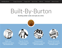 Tablet Screenshot of builtbyburton.com